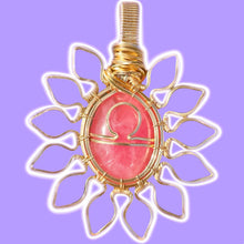 Load image into Gallery viewer, Rhodochrosite Libra Pendant
