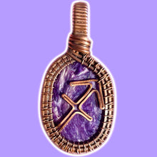 Load image into Gallery viewer, Charoite Sagittarius Pendant