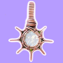 Load image into Gallery viewer, Mini Mother of Pearl Sun Face Pendant