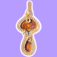 Load image into Gallery viewer, Mexican Fire Agate Mushroom Pendant