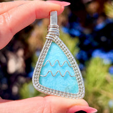 Load image into Gallery viewer, Amazonite Aquarius Pendant
