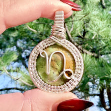 Load image into Gallery viewer, Chrysoprase Capricorn Pendant