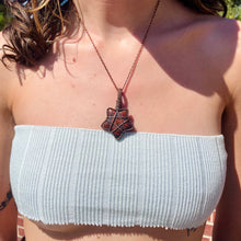 Load image into Gallery viewer, Mahogany Obsidian Pentagram Pendant