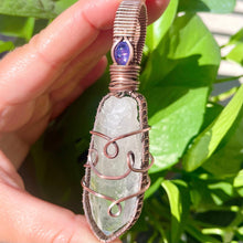 Load image into Gallery viewer, Clear Quartz & Tanzanite Pendant