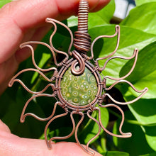 Load image into Gallery viewer, Ocean Jasper Sun Pendant