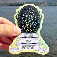 Load image into Gallery viewer, Nature Portal Holographic Sticker
