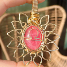 Load image into Gallery viewer, Rhodochrosite Libra Pendant
