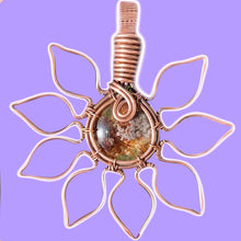 Load image into Gallery viewer, Lodolite Flower Pendant
